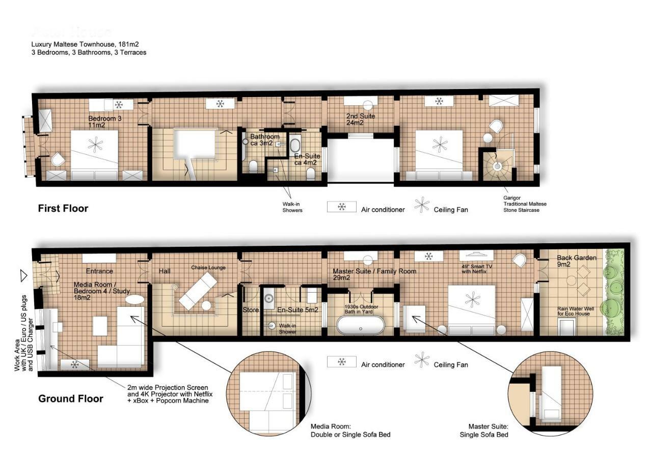 Amazing Art Deco Villa 150M To Sea With Daily Housekeeping Sliema Ngoại thất bức ảnh